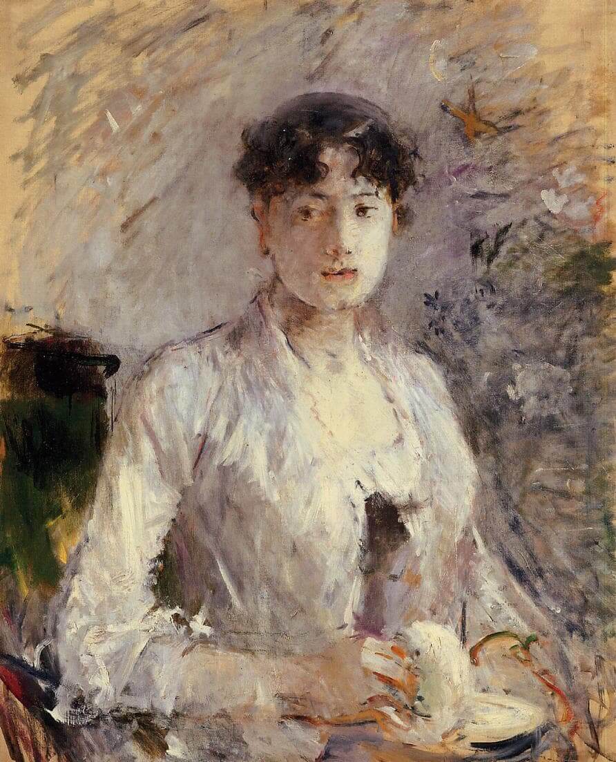 « Jeune femme en mauve » par Berthe Morisot